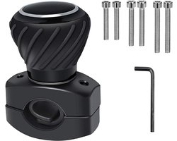 Universal Steering Knob Spinner for Car Truck Tractor Forklift etc Black (1)