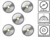 Festool fijngetand cirkelzaagblad HW 160 x 20 x 2,2 mm B48 160 mm 48 tanden ( 5 x 491952 )