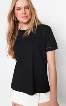 Trendyol T-shirt Basis à manches standard pour femme