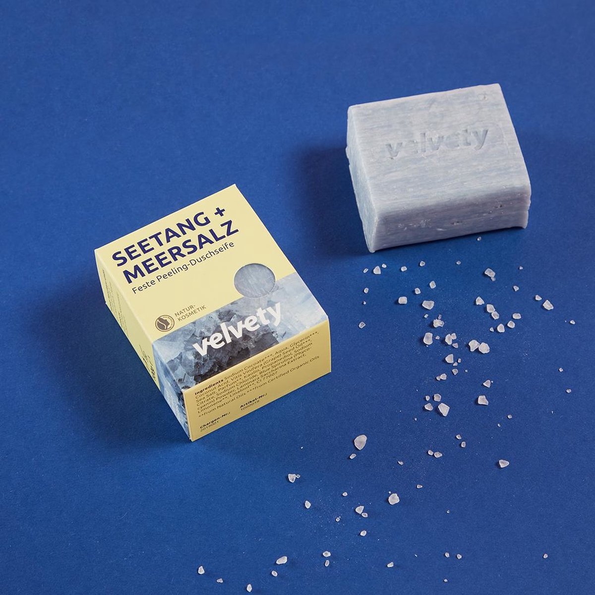 Goedkoopste Velvety Seaweed & Sea Salt Peeling Shower Soap Bar - Zero Waste Beauty - Sustainable Skincare - Vegan Skincare Bars