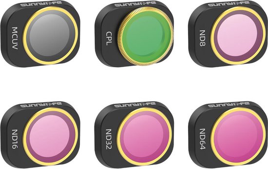 5 Verschillende Filtersets voor de DJI Mini 4 Pro