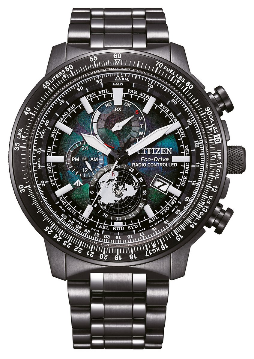 Citizen Promaster Geo Trekker BY3005-56E Horloge - Staal - Grijs - Ø 46 mm