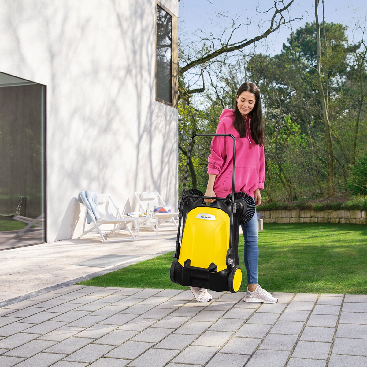Kärcher S 4 Twin Handveegmachine - Werkbreedte 68 cm - Reservoir 20 liter - Zijborstel 2 stuks — cadeau in Tuin & Klussen - foto 6
