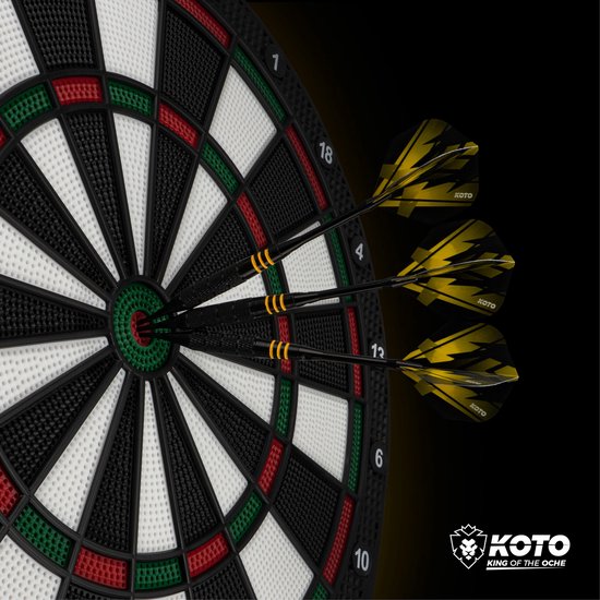KOTO Brass MultiSet Darts, 12 Brass Dartpijl, 16 Gram Messing SteelDarts, Dart Games, 4 Dartsets voor Beginners & Hobbyisten, Met Darttas van KOTO — afbeelding 4