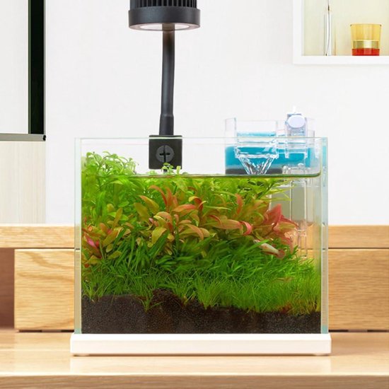 Hang-on Aquariumfilter 250 l/u - DC 5 V/2 A - 25 W - USB - Acryl Buitenfilter - Filter Katoen - Aquarium Wastafels 12-35 cm
