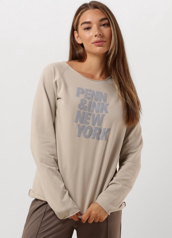 Penn Ink 513 Sweater Print Truien vesten Dames Sweater Hoodie Vest Beige . bol