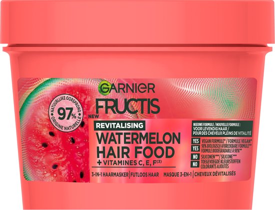 Garnier Fructis Hair Food Sandía Mascarilla Revitalizante 350 Ml