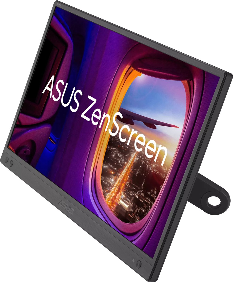 Bol.com ASUS ZenScreen MB166CR - Portable USB-C Monitor - 360° Kickstand - 15.6 inch aanbieding