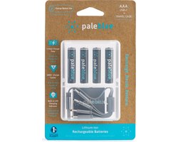 Paleblue Oplaadbare Batterijen AAA 1.5V 600 mAh - Lithium USB AAA batterijen - Met USB-C Kabel opladen - Duurzaam - 4 stuks Paleblue Oplaadbare Batterijen AAA 1.5V 600 mAh - Lithium USB AAA batterijen - Met USB-C Kabel opladen - Duurzaam - 4 stuks