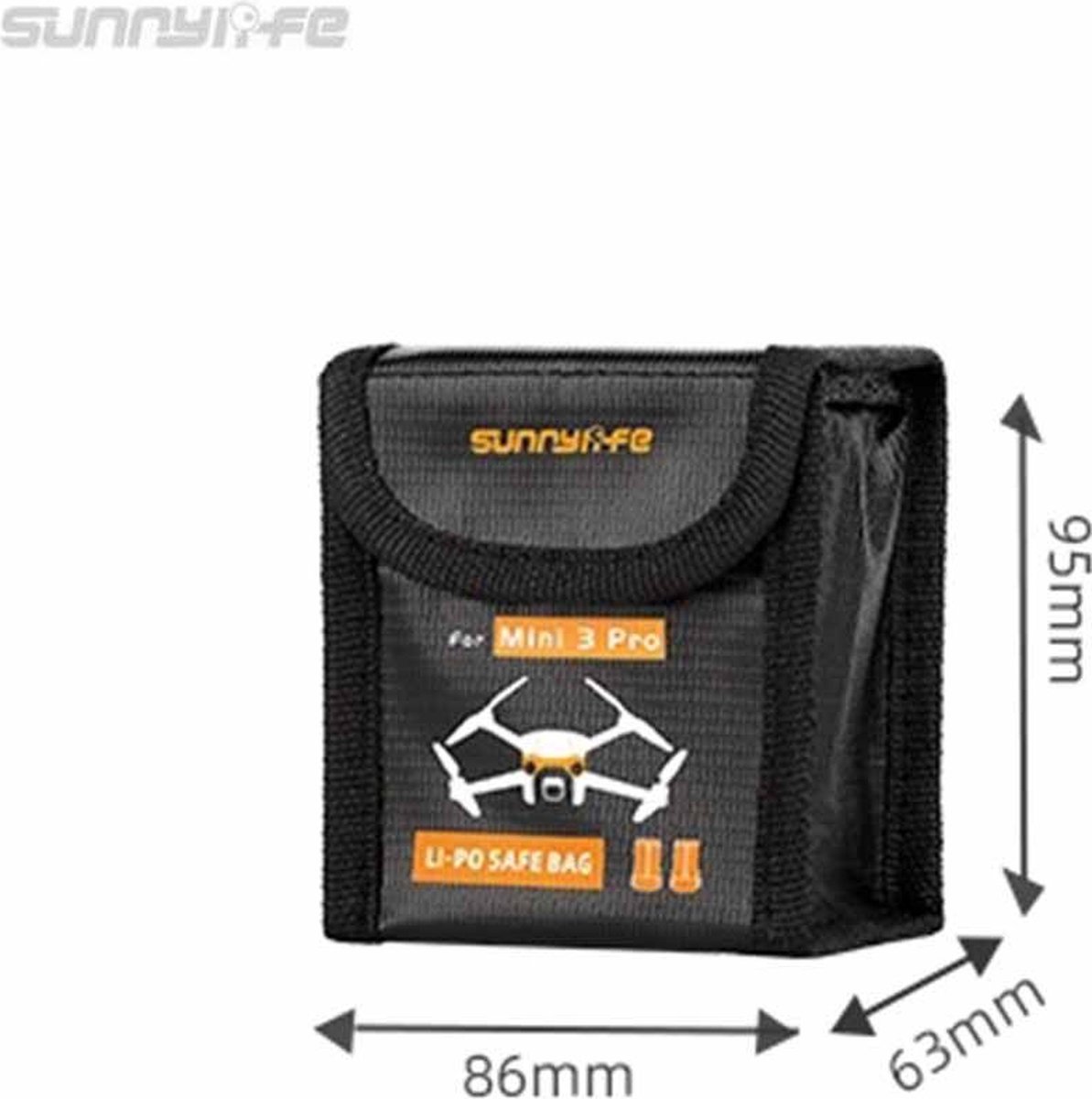 LiPo Safe Bag voor DJI Mini 5 Pro / Mini 4 Pro / Mini 3 Pro / Mini 3 / DJI Lito 1 / X1 – 2 Accu’s thumbnail 3