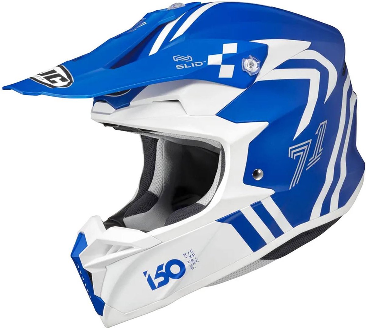 Hjc I50 Hex Blue White Mc2Sf Mx Helmets M - Maat M - Helm