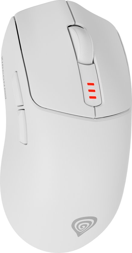 GENESIS - NMG-2114 - Zircon 500 - Game muis - Wit - Draadloos - FPS en RTS - Programeerbaar - USB-C - Comfortabel - PMW3325 Optische Sensor