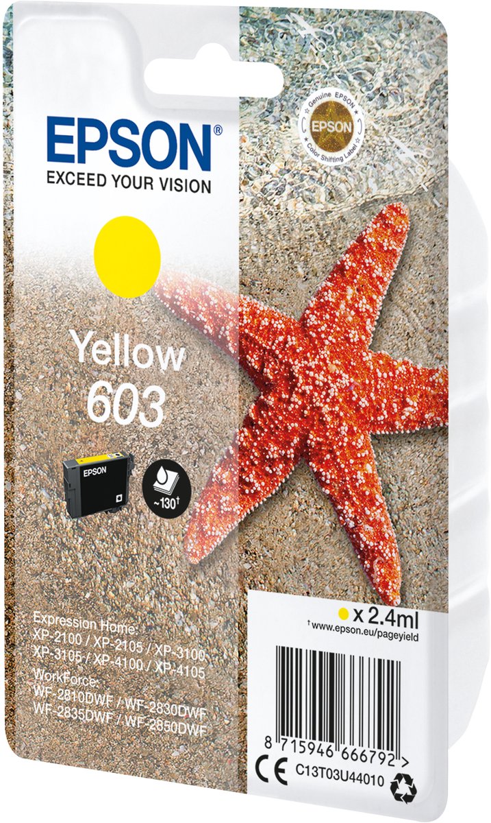 EPSON 603 yellow blis