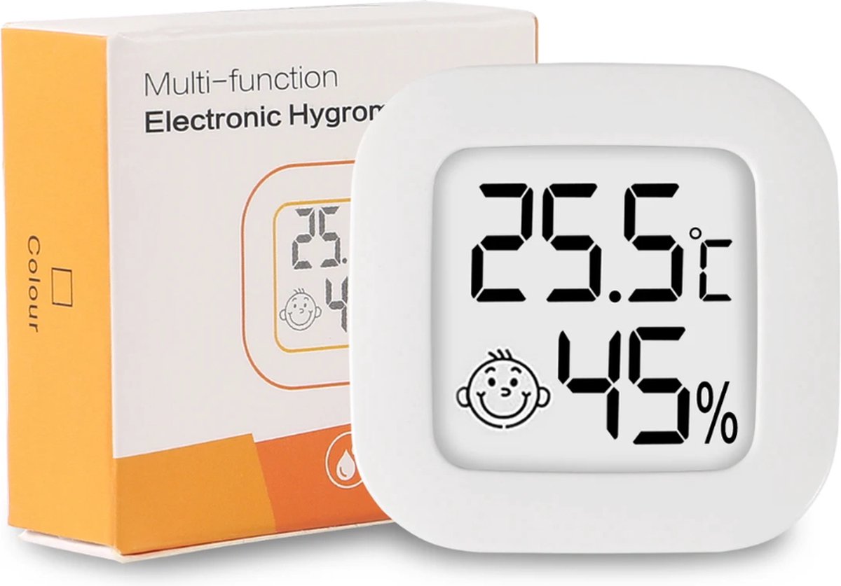 3x Mini-digitale thermometer hygrometer kamerthermometer, kamerthermometer, temperatuur- en luchtvochtigheidsmeter voor binnen, babykamer, woonkamer kantoor 3 stuks (Excl. Batterijen) — cadeau in Cadeau-ideeën - foto 2