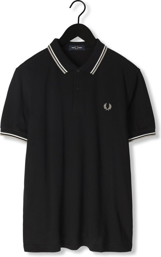 Fred Perry The Twin Tipped Fred Perry Shirt Polo's & T-shirts Heren - Polo shirt - Zwart - Maat XXL
