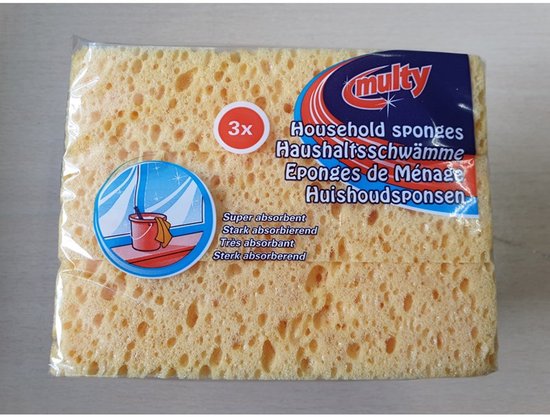 Multy Huishoudspons - 3 stuks - All purpose | bol
