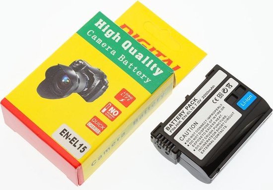 Camera Batterij Accu EN-EL15 2200mAh Nikon D7500 780 D810 | bol.com