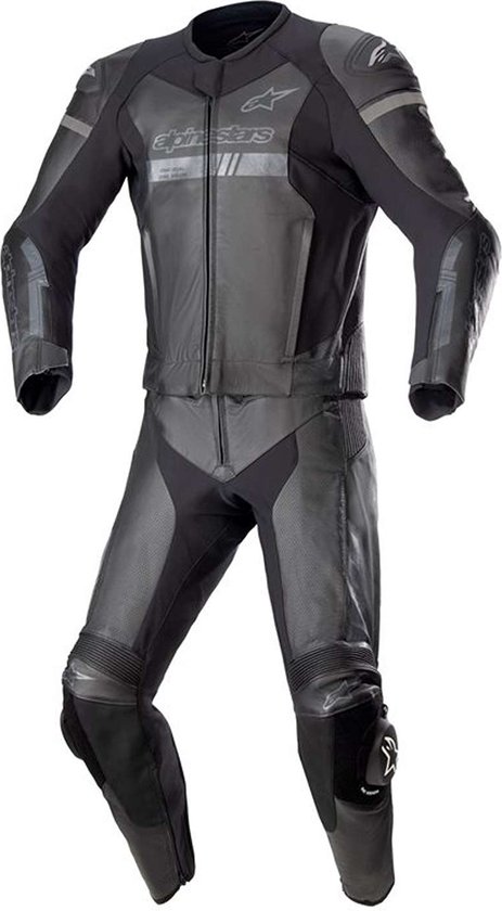 Foto: Alpinestars gp force chaser leather suit 2 pc black black 50 maat racepak