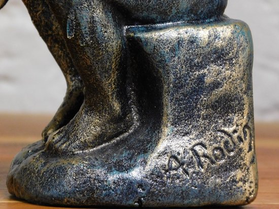 Statue Le Penseur - Fonte - Finish Verte