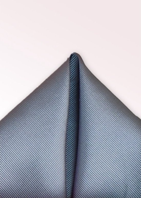 Mouchoir de poche gris argenté