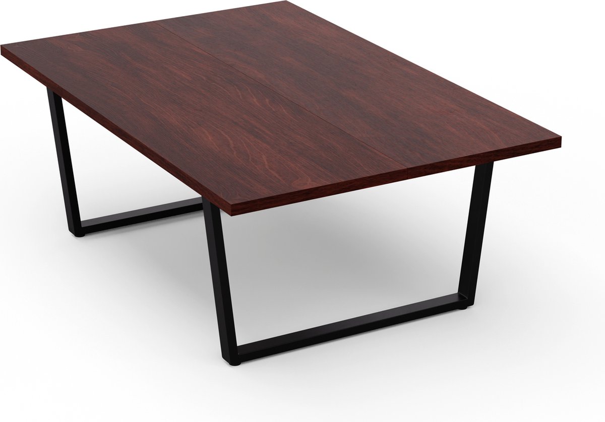 Bearsdon Eettafel Hout, Massief Houten Eettafel, Tafel voor Eetkamer, 4 tot 6 Personen, Scandinavische Keukentafel met Metalen Poten, 120 cm, Grote Houten Tafel, Rustiek