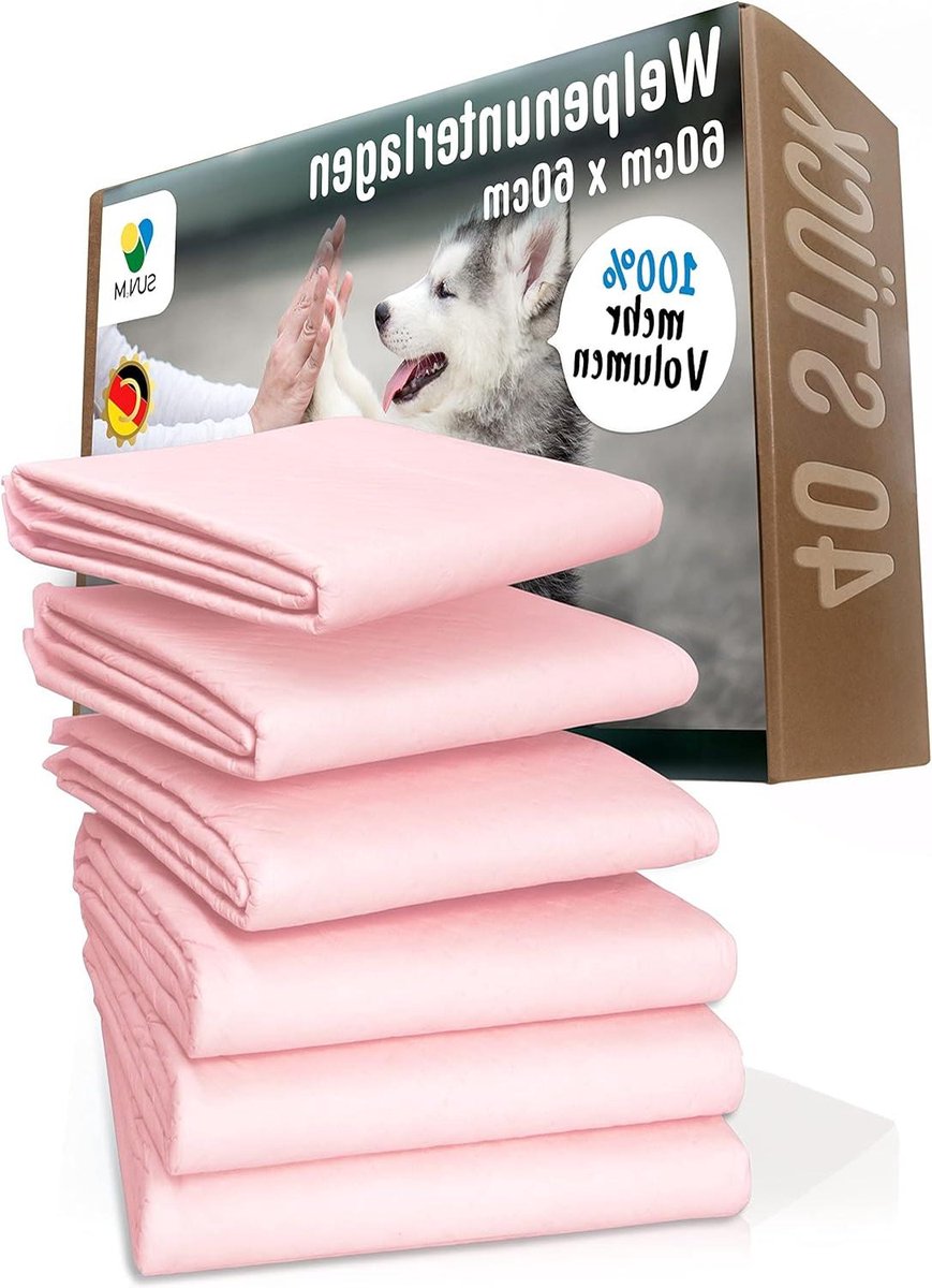 Puppy Pads 60 x 60 cm Super Absorbent - 40 Pieces - Extra Thick Puppy Mat - Close Training Pad - Dog Mat - Training Mat