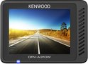 Kenwood DRV-A310W dashcam met een weergave van een weglandschap op het scherm.
