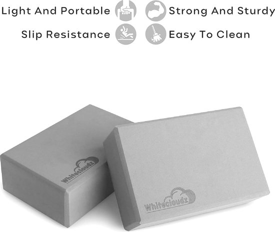 ProsourceFit Foam Yoga Blokken, Hoge Dichtheid EVA Yoga Bakstenen 4 x 6 x 9 (Set van 2