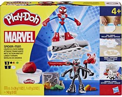 foto van Play-Doh Marvel Spider-Man Werp en Snij Speelset - Boetseerklei - Inclusief 2 figuren - Spider-Man - Venom