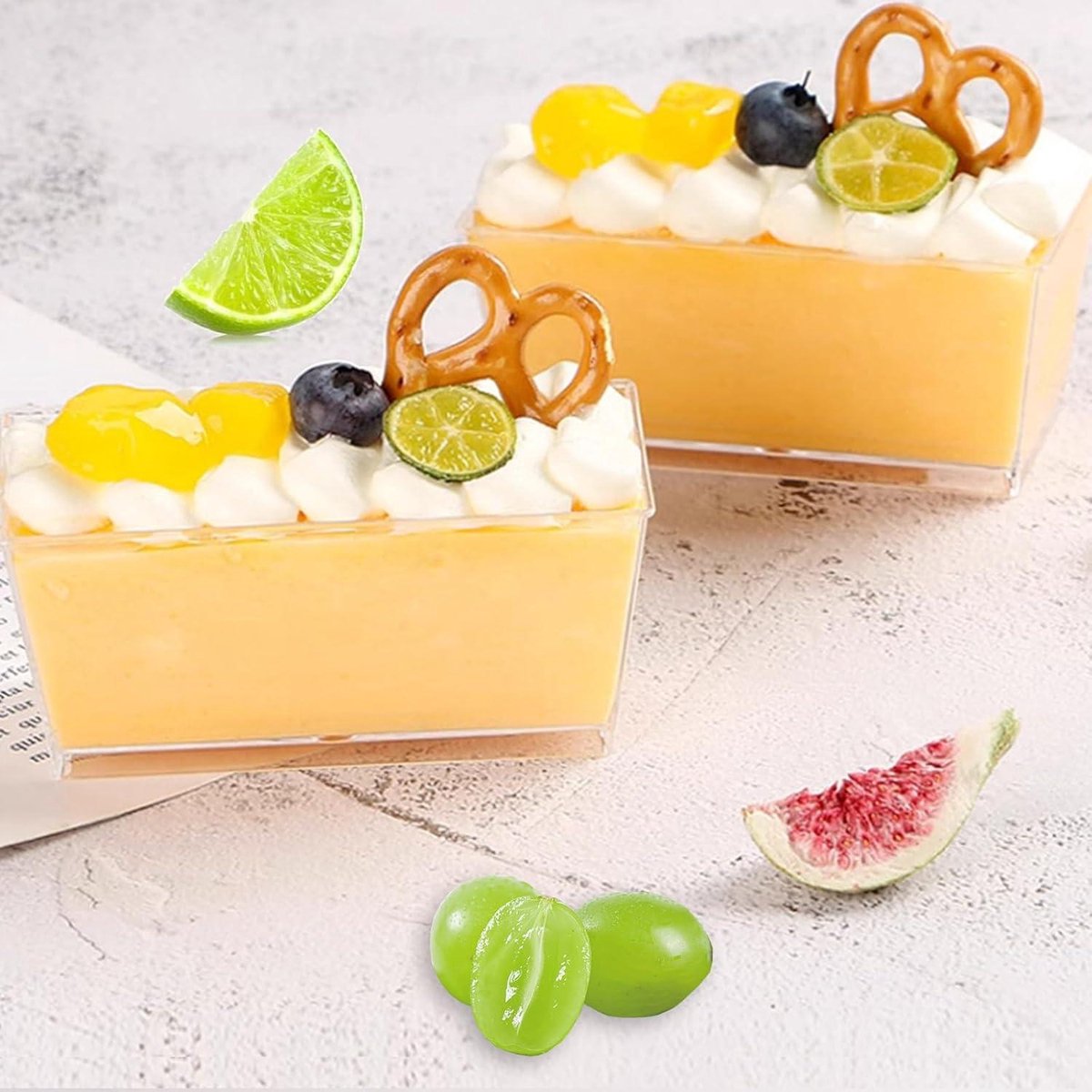 Coupes à Dessert, Mini Coupes à Dessert En Plastique, Coupe à Mousse