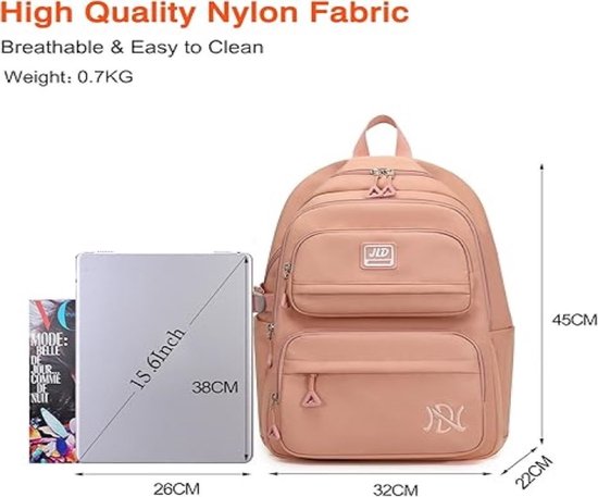 FANDARE Schoolrugzak schooltas voor tieners jongens meisjes