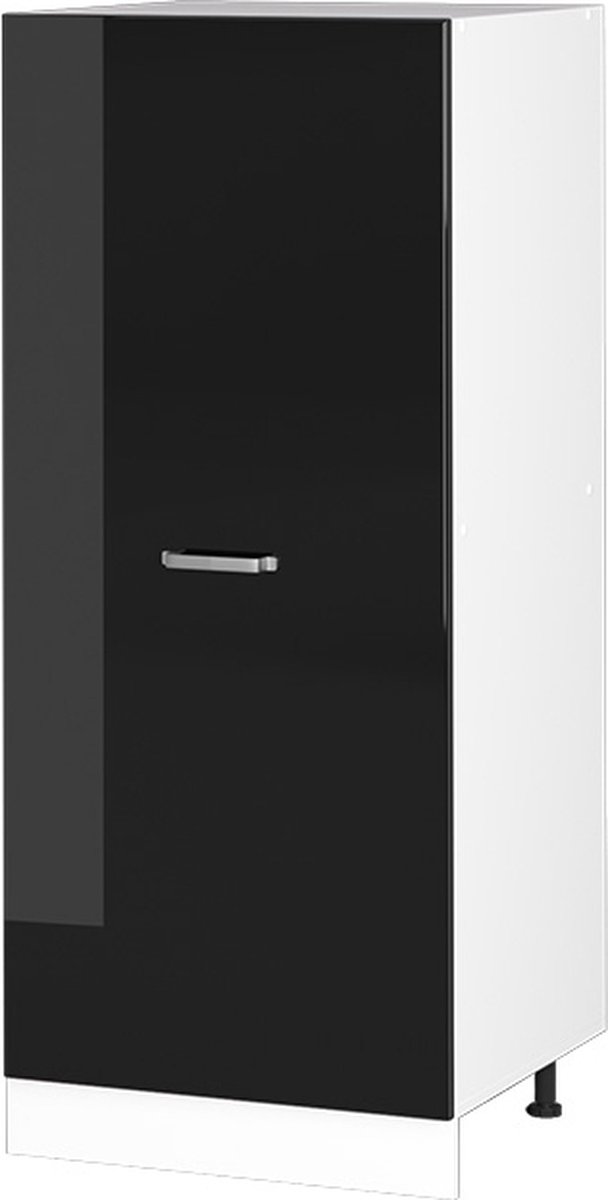 Vicco R-Line Universele voorraadkast – 60 cm met open vakken en deur Zwart hoogglans