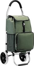Packaway Boodschappentrolley met koelvak - 45L - boodschappenwagen - steekwagen functie - GROEN