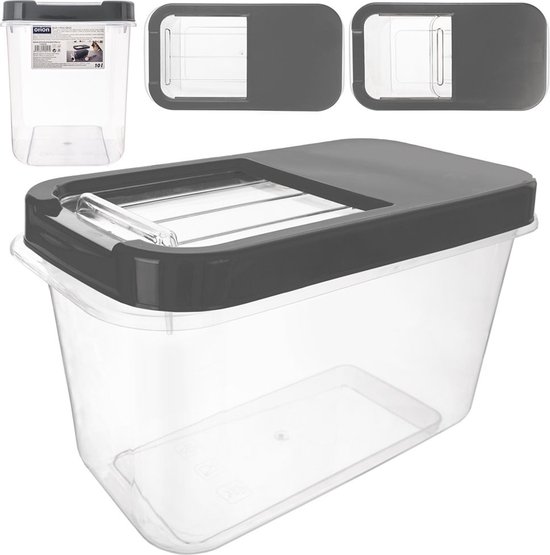 Opbergbox Voor Wascapsules, Waspoeder En Voeder Grijs 5 L Opbergdoos Opslag Container 590922448 Opbergbox Voor Wascapsules, Waspoeder En Voeder Grijs 5 L Opbergdoos Opslag Container 590922448