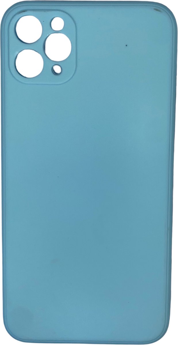 Smartphonehoesje - telefoonhoesje - geschikt voor iPhone 12 Pro - lichtblauw - flexibel