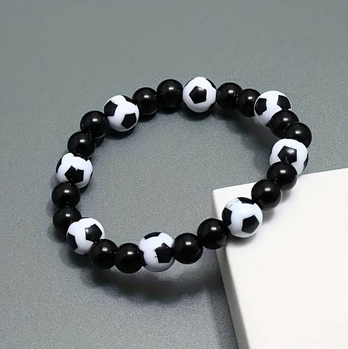 Kralen armband voetbal