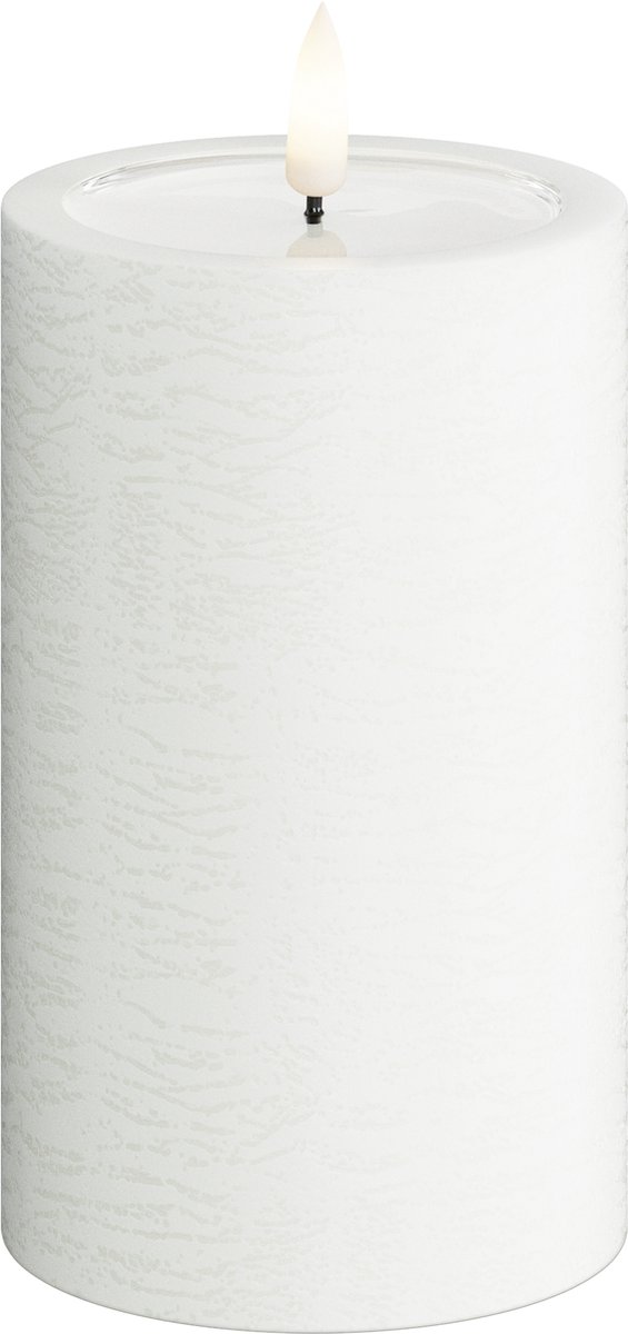 Deluxe Homeart Kaars Unique 7,5x12,5cm Wit UNI0005
