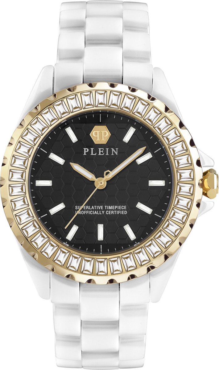 Philipp Plein Plein Heaven PWPPA0224 Horloge - Keramiek - Wit - Ø 38 mm
