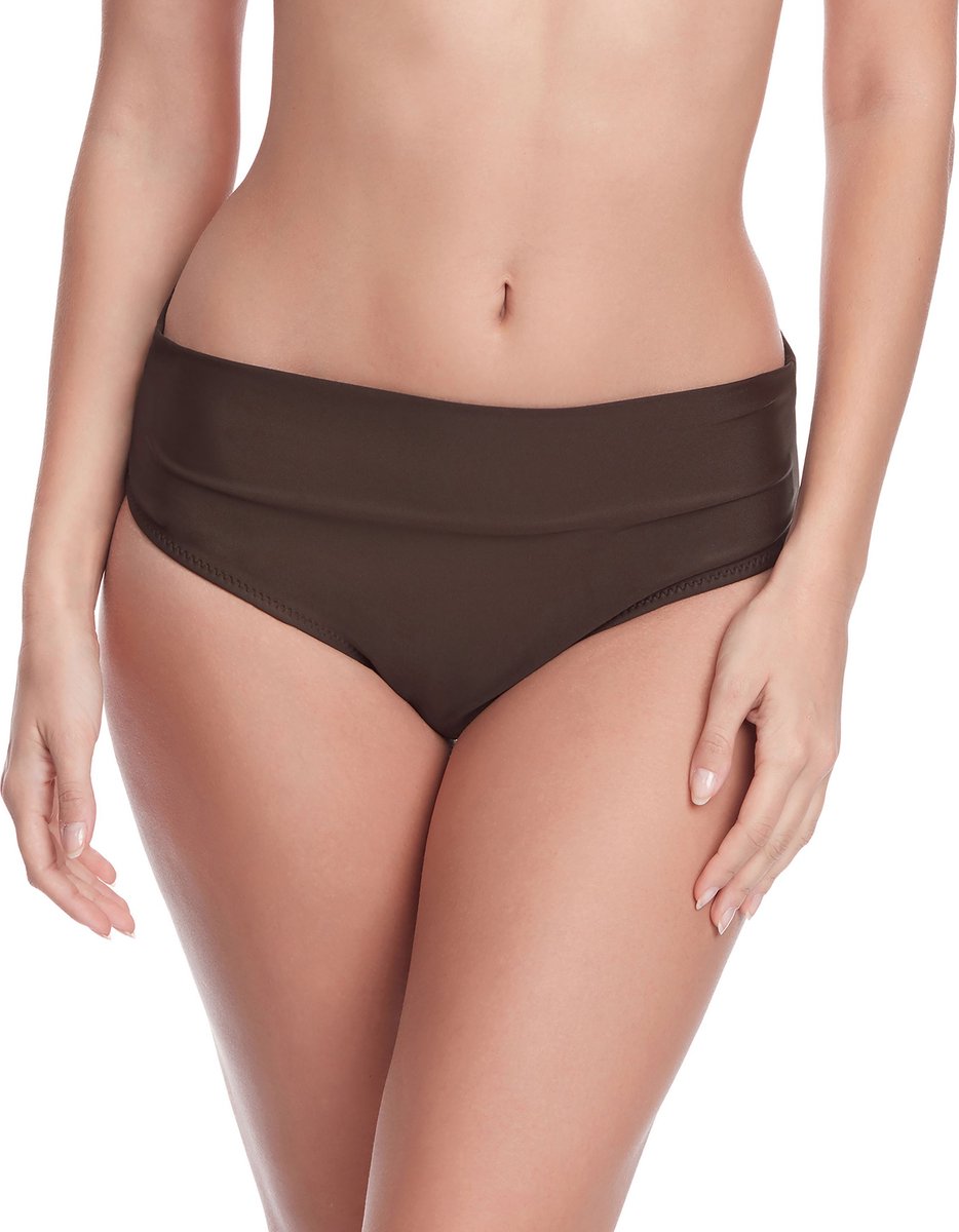 Merry Style MS-VO-M72W Dames Zwembroek - Zwemshorts - Bikinibroekje - Elastische tailleband - Polyamide & Elastaan - Bruin (8157) - 42