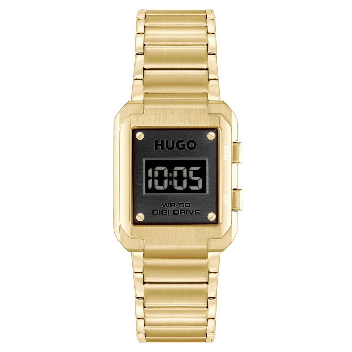 HUGO HU1530359 #THRIVE Horloge - Heren - Mineraalglas - Staal - Goudkleurig - 40 mm breed - Quartz - Vouw-Vlindersluiting - 5 ATM (douchen)