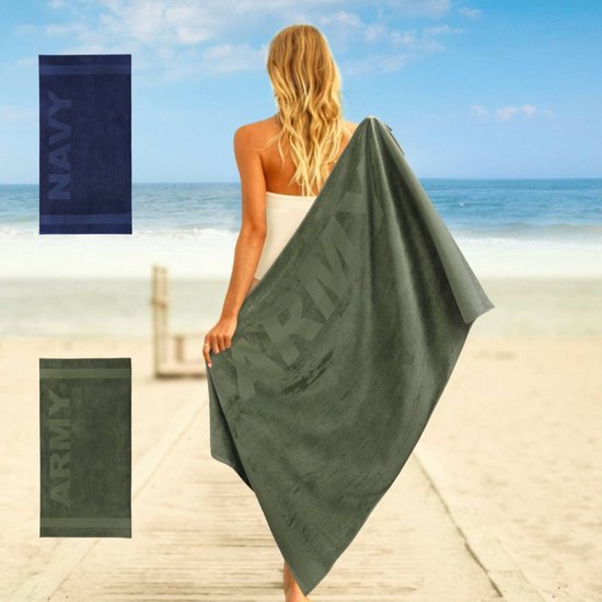 Dream Textile Serviette de Plage Luxe Vert Menthe XXL 100x200 cm - Aspect Chique - Merveilleusement Doux