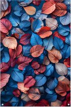 Bladeren posters - Natuur tuinposter - Tuinposters Achtergrond - Muurdecoratie tuin - Schuttingdoek - Poster tuinposter 60x90 cm