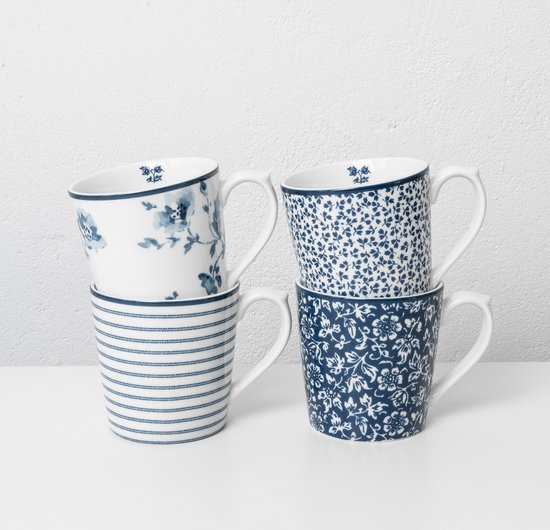 Coffret 4 Tasses Assorti 32 cl.