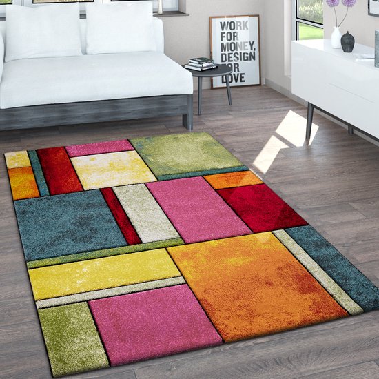 Paco Home Vloerkleed Woonkamer Laagpolig Boog Scandinavisch Boho Eenkleurig Crème