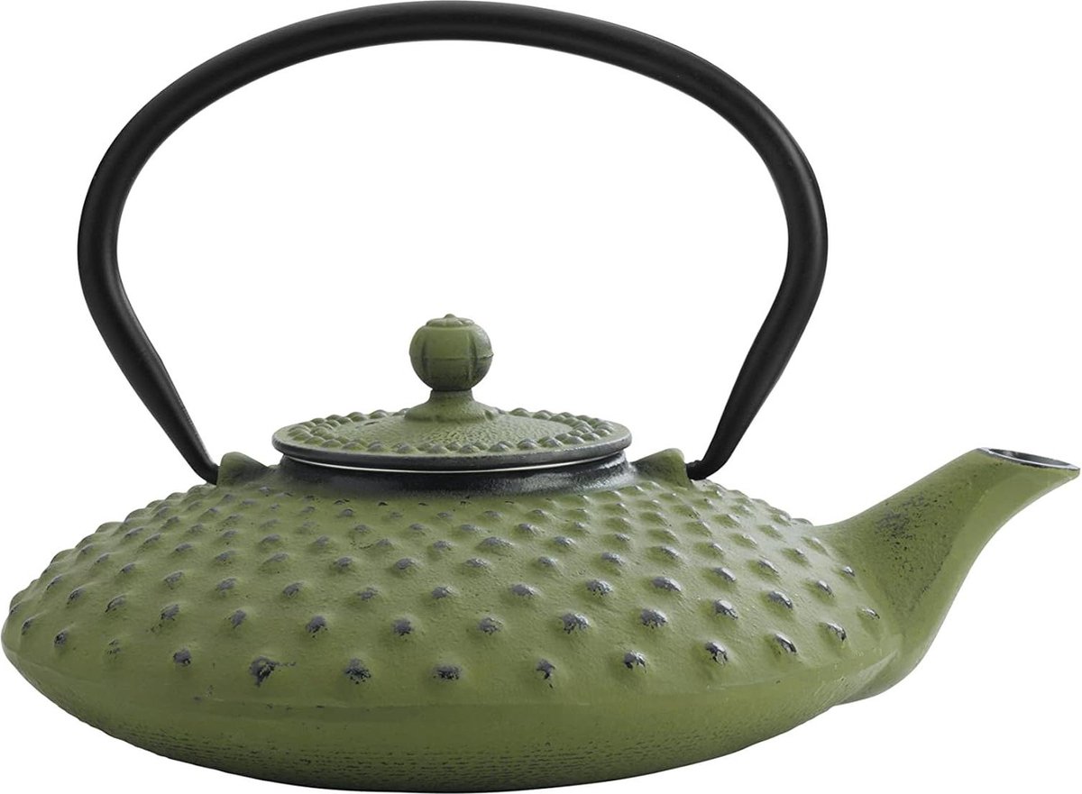 Theepot van Gietijzer Xilin 08L Groen - Bredemeijer iron teapot