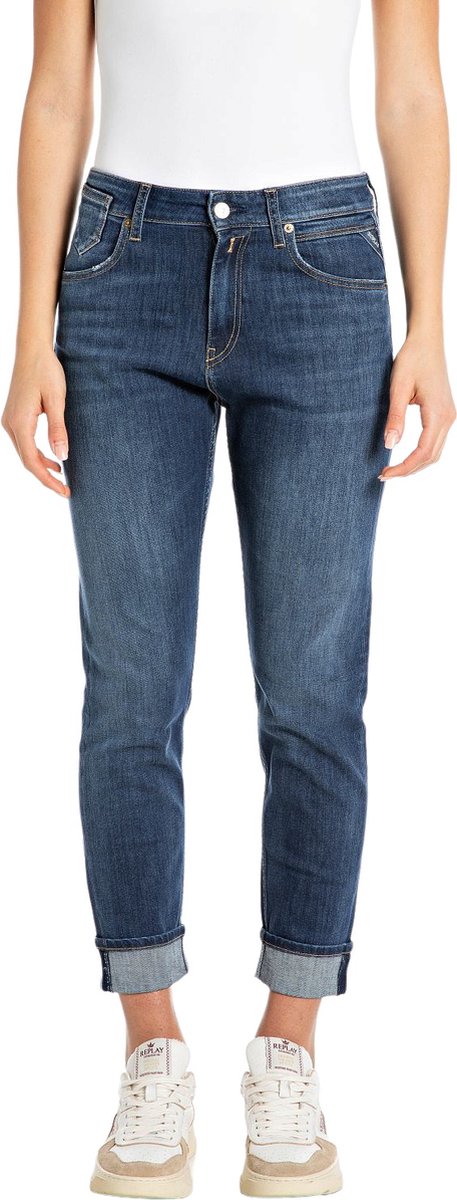 Replay Dames Jeans Broeken MARTY comfort/relaxed Fit Blauw 27W / 32L Volwassenen