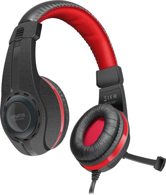 Special Price - Speedlink LEGATOS Stereo Gaming Headset - Zwart/Rood (PS5/PS4/Xbox Series X/Switch/PC)
