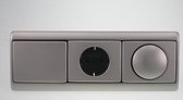 Berker Arsys Inbouw Afdekraam 3-Voudig Horizontaal RVS