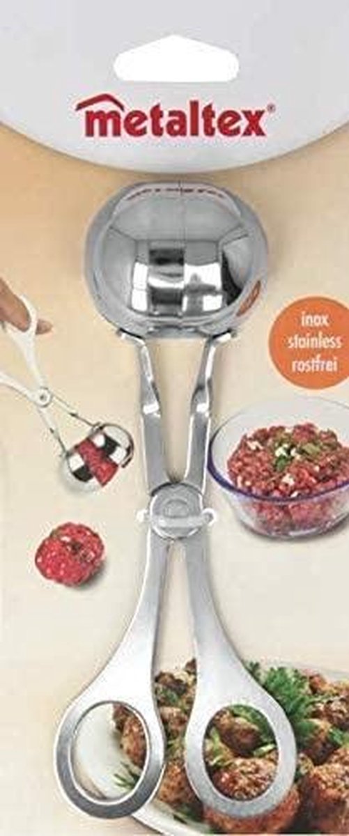 Metaltex Tang voor Gehaktballen 17.5x6.5x4 cm RVS — afbeelding 3