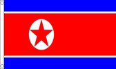 Vlag Noord korea  90x150cm
